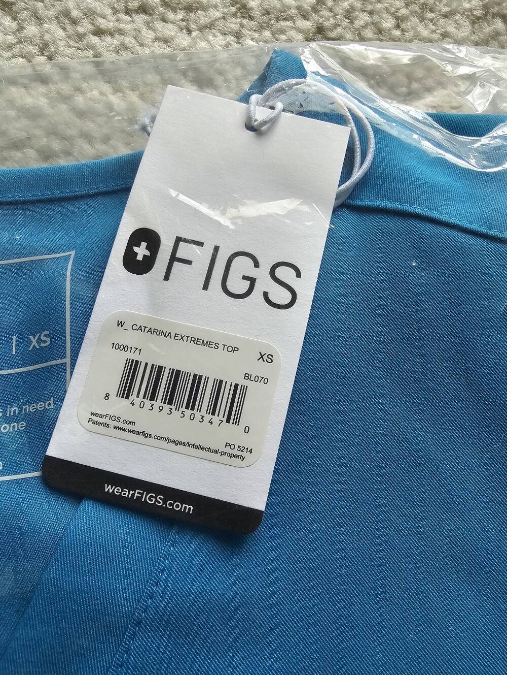 FIGS EXTREME BLUE SCRUB SET - Picture 3 of 4